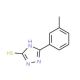 5-(3-methylphenyl)-4H-1,2,4-triazole-3-thiol (CAS 75218-27-8) - chemical structure image