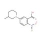 5-(3-Methylpiperidin-1-yl)-2-nitrobenzoic acid - chemical structure image