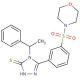 5-[3-(Morpholine-4-sulfonyl)-phenyl]-4-(1-phenyl-ethyl)-4H-[1,2,4]triazole-3-thiol - chemical structure image