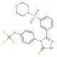 5-[3-(Morpholine-4-sulfonyl)-phenyl]-4-(4-trifluoromethoxy-phenyl)-4H-[1,2,4]triazole-3-thiol - chemical structure image