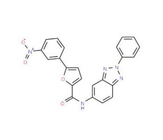 5-(3-Nitro-phenyl)-furan-2-carboxylic acid (2-phenyl-2H-benzotriazol-5-yl)-amide - chemical structure image
