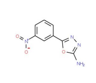 5-(3-nitrophenyl)-1,3,4-oxadiazol-2-amine (CAS 7659-02-1) - chemical structure image