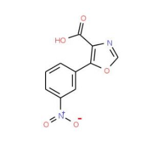 5-(3-Nitrophenyl)oxazole-4-carboxylic acid (CAS 951885-28-2) - chemical structure image