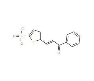 5-(3-Oxo-3-phenyl-propenyl)-thiophene-2-sulfonyl chloride (CAS 728864-91-3) - chemical structure image