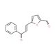 5-(3-Oxo-3-phenylprop-1-en-1-yl)furan-2-carboxaldehyde (CAS 6575-75-3) - chemical structure image