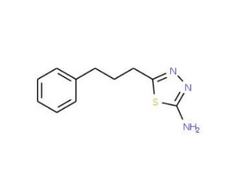 5-(3-Phenylpropyl)-1,3,4-thiadiazol-2-amine - chemical structure image