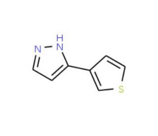 5-(3-Thienyl)-1H-pyrazole - chemical structure image