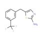 5-(3-Trifluoromethyl-benzyl)-thiazol-2-ylamine - chemical structure image