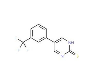 5-[3-(Trifluoromethyl)phenyl]-2-pyrimidinyl hydrosulfide - chemical structure image