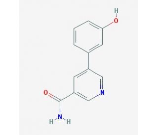 5-(3&prime;-Hydroxyphenyl)-pyridine-3-carboxamide (CAS 864685-40-5) - chemical structure image
