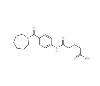 5-[4-(1-Azepanylcarbonyl)anilino]-5-oxopentanoic acid - chemical structure image