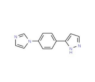 5-[4-(1H-Imidazol-1-yl)phenyl]-1H-pyrazole - chemical structure image