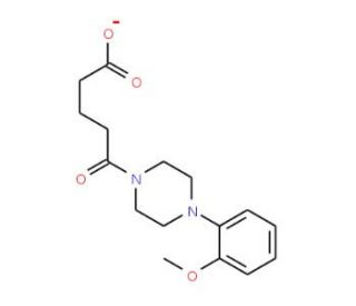 5-[4-(2-Methoxyphenyl)-piperazin-1-yl]-5-oxo-pentanoic acid (CAS 331274-58-9) - chemical structure image