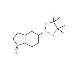 5-(4,4,5,5-Tetramethyl-[1,3,2]dioxaborolan-2-yl)-indan-1-one (CAS 214360-81-3) - chemical structure image