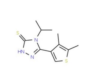 5-(4,5-Dimethylthien-3-yl)-4-isopropyl-4H-1,2,4-triazole-3-thiol - chemical structure image