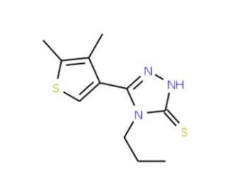 5-(4,5-Dimethylthien-3-yl)-4-propyl-4H-1,2,4-triazole-3-thiol - chemical structure image