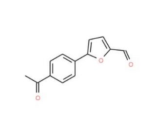 5-(4-Acetyl-phenyl)-furan-2-carbaldehyde (CAS 57268-39-0) - chemical structure image