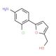 [5-(4-Amino-2-chloro-phenyl)-furan-2-yl]-methanol - chemical structure image