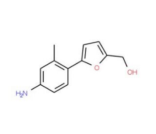 [5-(4-Amino-2-methyl-phenyl)-furan-2-yl]-methanol - chemical structure image
