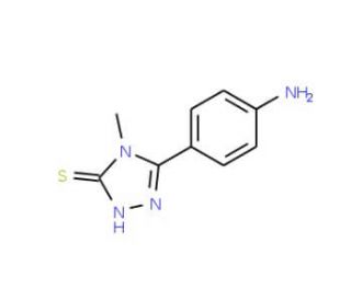 5-(4-Amino-phenyl)-4-methyl-4H-[1,2,4]triazole-3-thiol (CAS 149622-77-5) - chemical structure image