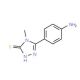 5-(4-Amino-phenyl)-4-methyl-4H-[1,2,4]triazole-3-thiol (CAS 149622-77-5) - chemical structure image