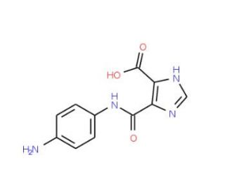 5-(4-Amino-phenylcarbamoyl)-3H-imidazole-4-carboxylic acid (CAS 436688-52-7) - chemical structure image