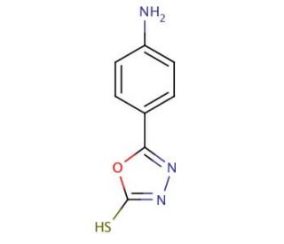 5-(4-Aminophenyl)-1,3,4-oxadiazole-2-thiol (CAS 32058-82-5) - chemical structure image