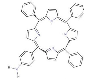 5-(4-aminophenyl)-10,15,20-triphenyl porphine (CAS 67605-64-5) - chemical structure image