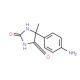 5-(4-aminophenyl)-5-methylimidazolidine-2,4-dione - chemical structure image