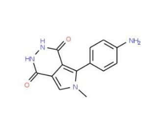 5-(4-aminophenyl)-6-methyl-2,3-dihydro-1H-pyrrolo[3,4-d]pyridazine-1,4(6H)-dione - chemical structure image