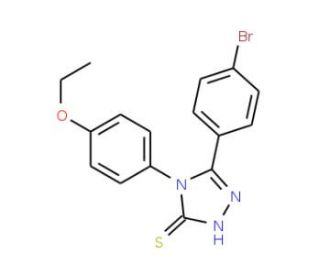 5-(4-Bromo-phenyl)-4-(4-ethoxy-phenyl)-4H-[1,2,4]triazole-3-thiol - chemical structure image