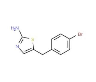5-(4-bromobenzyl)-1,3-thiazol-2-amine - chemical structure image