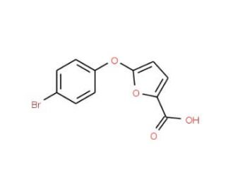 5-(4-Bromophenoxy)-2-furoic acid (CAS 73420-68-5) - chemical structure image