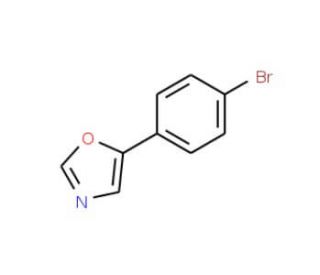 5-(4-Bromophenyl)-1,3-oxazole (CAS 72571-06-3) - chemical structure image