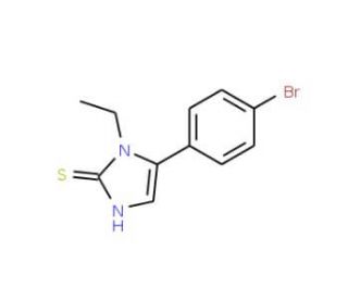 5-(4-bromophenyl)-1-ethyl-1H-imidazole-2-thiol - chemical structure image