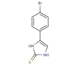 5-(4-bromophenyl)-1H-imidazole-2-thiol (CAS 436095-86-2) - chemical structure image
