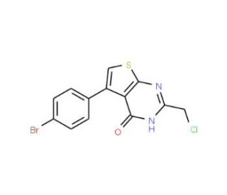 5-(4-bromophenyl)-2-(chloromethyl)thieno[2,3-d]pyrimidin-4(3H)-one - chemical structure image