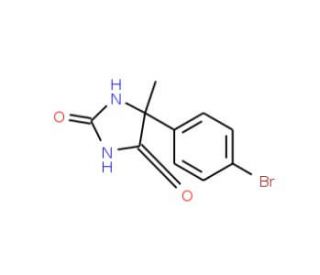 5-(4-bromophenyl)-5-methylimidazolidine-2,4-dione (CAS 6320-50-9) - chemical structure image