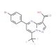 5-(4-Bromophenyl)-7-(trifluoromethyl)pyrazolo-[1,5-a]pyrimidine-3-carboxylic acid - chemical structure image