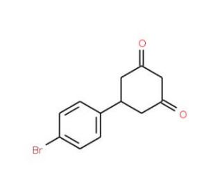 5-(4-Bromophenyl)cyclohexane-1,3-dione (CAS 239132-48-0) - chemical structure image