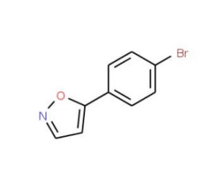 5-(4-Bromophenyl)isoxazole (CAS 7064-31-5) - chemical structure image