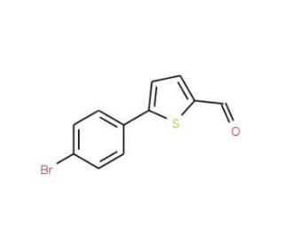 5-(4-bromophenyl)thiophene-2-carbaldehyde (CAS 38401-70-6) - chemical structure image
