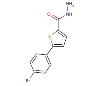 5-(4-Bromophenyl)thiophene-2-carboxylic hydrazide (CAS 62403-14-9) - chemical structure image
