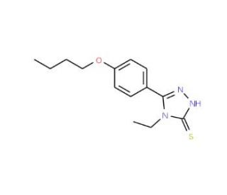 5-(4-Butoxyphenyl)-4-ethyl-4H-1,2,4-triazole-3-thiol - chemical structure image