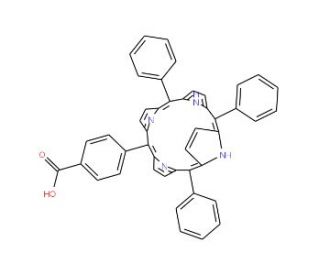 5-(4-Carboxyphenyl)-10,15,20-triphenylporphyrin (CAS 95051-10-8) - chemical structure image