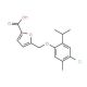 5-(4-Chloro-2-isopropyl-5-methyl-phenoxymethyl)-furan-2-carboxylic acid - chemical structure image