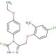 5-(4-Chloro-2-methyl-phenoxymethyl)-4-(4-ethoxy-phenyl)-4H-[1,2,4]triazole-3-thiol - chemical structure image