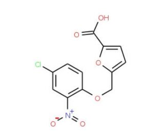 5-(4-Chloro-2-nitro-phenoxymethyl)-furan-2-carboxylic acid - chemical structure image
