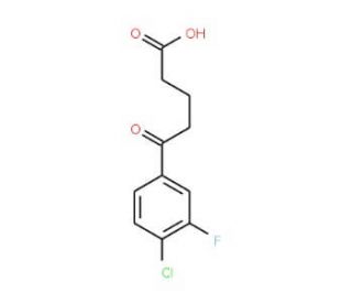 5-(4-Chloro-3-fluorophenyl)-5-oxovaleric acid (CAS 845790-44-5) - chemical structure image