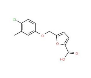 5-(4-Chloro-3-methylphenoxymethyl)-furan-2-carboxylic acid - chemical structure image